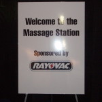 Rayovac Chair Massage Sign
