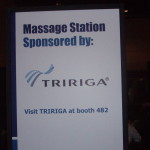 Tririga Chair massage sign