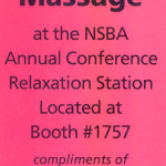 convention chair massage coupon